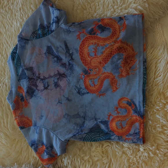 NWOT G. Mini top sheer dragon - Picture 6 of 6